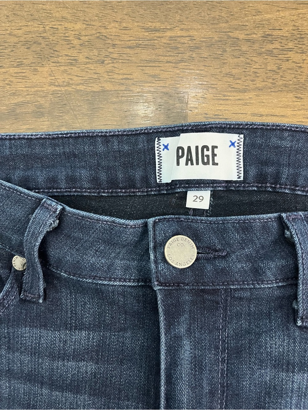 PAIGE Womens Dark Wash Skinny Jeans Verdugo Ankle Pants Classic Stretch Sz 29 - Picture 2 of 16